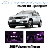 XtremeVision Interior LED for Volkswagen Tiguan 2015+ (9 Pieces) Pink Interior L