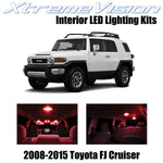 XtremeVision Interior LED for Toyota FJ Cruiser 2008-2015 (4 Pieces) Red Interio