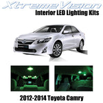 XtremeVision Interior LED for Toyota Camry 2012-2014 (14 Pieces) Green Interior