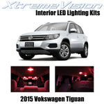 XtremeVision Interior LED for Volkswagen Tiguan 2015+ (9 Pieces) Red Interior LE