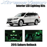 XtremeVision Interior LED for Subaru Outback 2015+ (12 Pieces) Green Interior LE