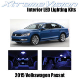 XtremeVision Interior LED for Volkswagen Pasat 2015+ (9 Pieces) Blue Interior LE