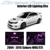 XtremeVision Interior LED for Subaru WRX STI 2004-2015 (10 Pieces) Pink Interior