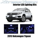 XtremeVision Interior LED for Volkswagen Tiguan 2015+ (9 Pieces) Blue Interior L