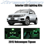 XtremeVision Interior LED for Volkswagen Tiguan 2015+ (9 Pieces) Green Interior