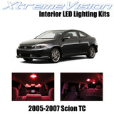 XtremeVision Interior LED for Scion TC 2005-2007 (10 Pieces) Red Interior LED Ki