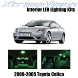 XtremeVision Interior LED for Toyota Celica 2000-2005 (4 Pieces) Green Interior