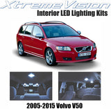 Xtremevision Interior LED for Volvo V50 2005-2015 (10 Pieces) Cool White Interior LED Kit + Installation Tool