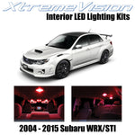 XtremeVision Interior LED for Subaru WRX STI 2004-2015 (10 Pieces) Red Interior