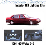 XtremeVision Interior LED for Volvo 940 1991-1995 (10 Pieces) Cool White Interior LED Kit + Installation Tool