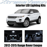 XtremeVision Interior LED for Land Rover Range Rover Evoque SUV 2012-2015 (9 pcs)