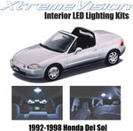 Xtremevision Interior LED for Honda Del Sol 1992-1998 (2 Pieces) Cool White Interior LED Kit + Installation Tool