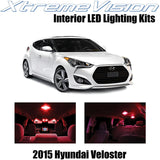 XtremeVision Interior LED for Hyundai Veloster w/Panoramic Roof 2015+ (9 pcs)