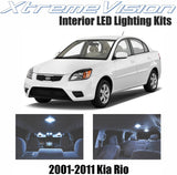 XtremeVision Interior LED for Kia Rio 2001-2011 (3 Pieces) Cool White Interior LED Kit + Installation Tool